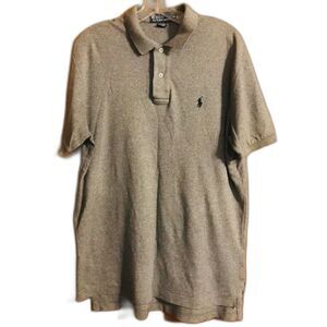 Polo By Ralph Lauren Polo Shirt Mens Size Med Short Sleeve Gray Casual Pull Over